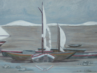Boats Ashore by Cheryl Wilson