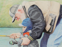 Fishing Lesson by Diane Masek-Blow