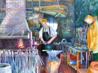 Sturbridge Blacksmith by Elizabeth Kincaid