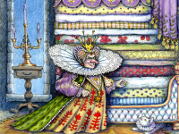 Princess and the Pea Illustration by Jan Fagan