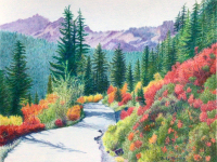 Trail from Myrtle Falls by Judy Moritz