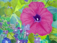 Lonely Petunia by Michaelinda Kaestner