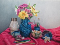 Fruits of a Ceramic Class by Pam Gassman